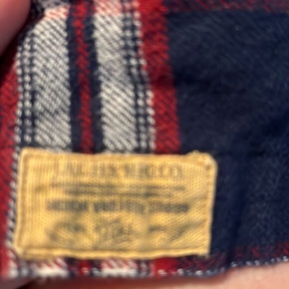 Jachs flannel plaid button down shirt size large tall, - Picture 7 of 8